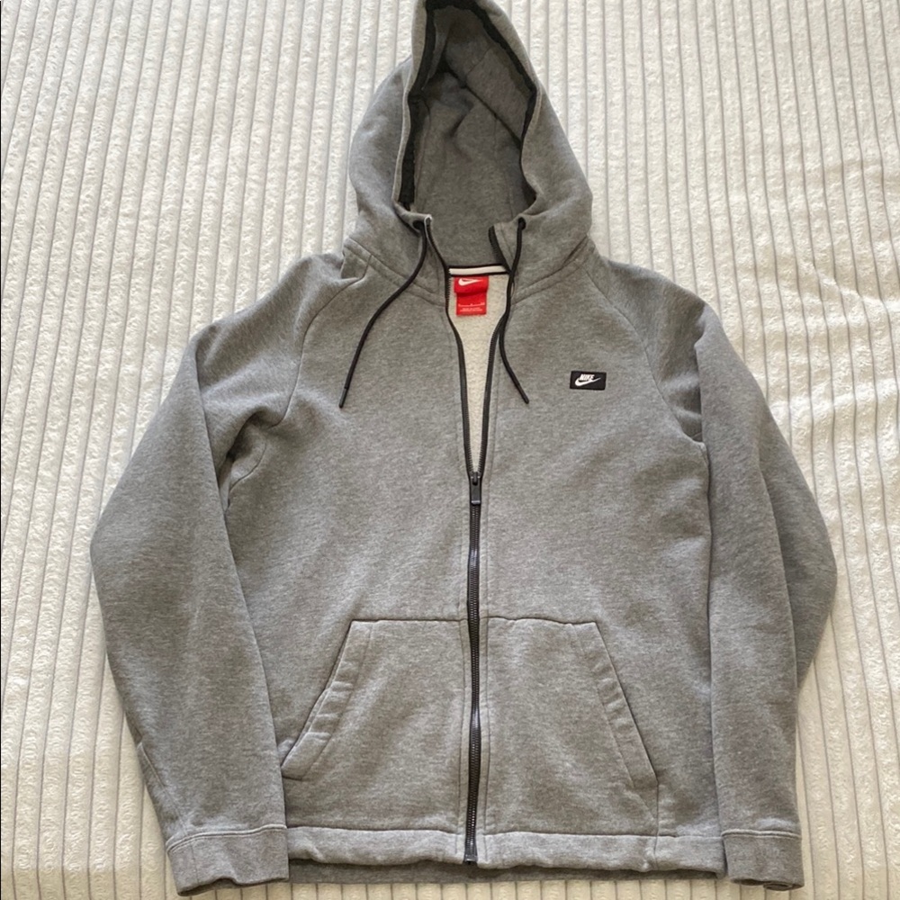 Nike Fleece Tech Men's Gray Hoodie Small